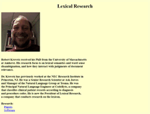 Tablet Screenshot of lexicalresearch.com